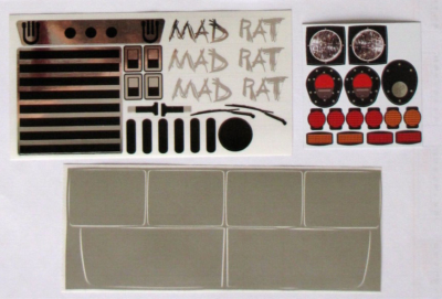 Adesivi Decalcomanie Carson 1:10 Mad Rat Hummer - 50069116 - Ricambio Originale Made In Germany