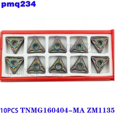 10pcs TNMG160404-MA ZM1135 Turning Carbide Inserts CNC Tools Indexable Inserts