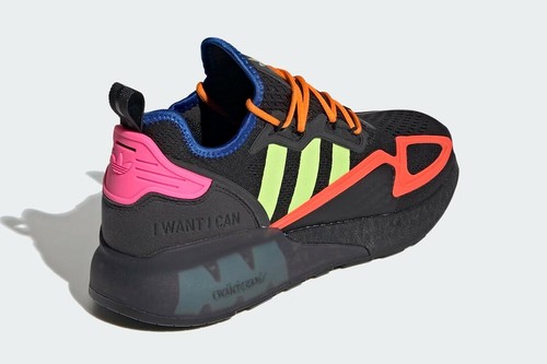 Adidas ZX 2K Boost scarpe da ginnastica unisex multicolore taglia 7 nuovissima edizione limitata - Foto 3 di 4