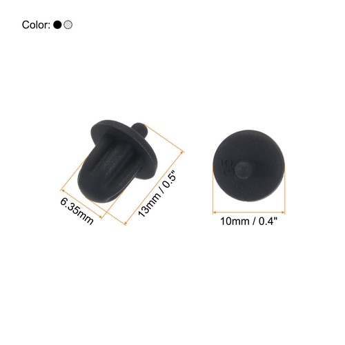 20 pièces 6,35 mm audio jack port conduit couverture PC DVD microphone prises bouchons noir/clair - Photo 2 sur 7