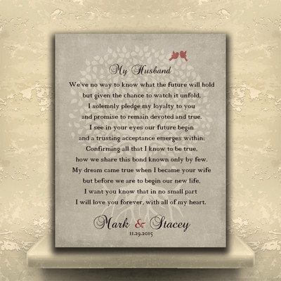 Lt 1137 Personalized Thank You Gift For Husband At Wedding Love