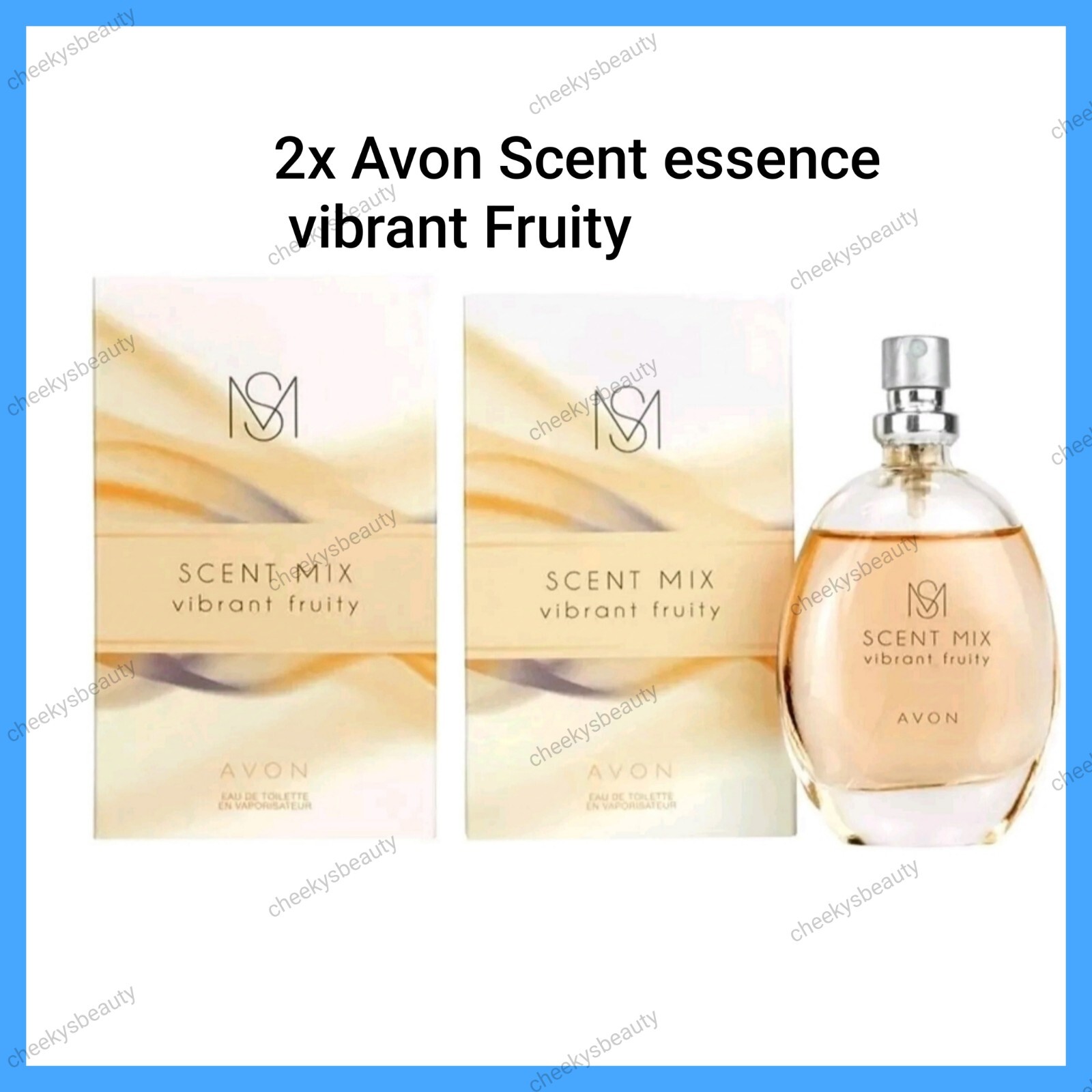 Avon Scent Essence Scent Mix Vibrant Fruity EDT X2 (2x 30ml) Fragrance Perfume