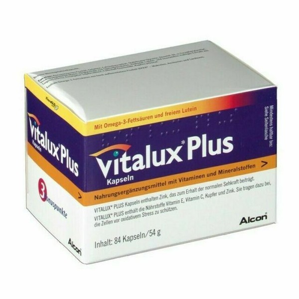 Vitalux Plus 84 Capsules Expiration Date 2020 for sale online eBay