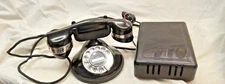 Automatic Electric Round Base Bakelite Telephone & Subset...cs