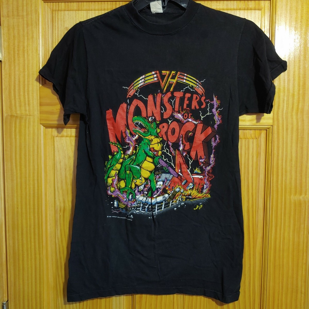 Van Halen Monsters of Rock T-Shirt 1988 Single Stitch Medium Vtg