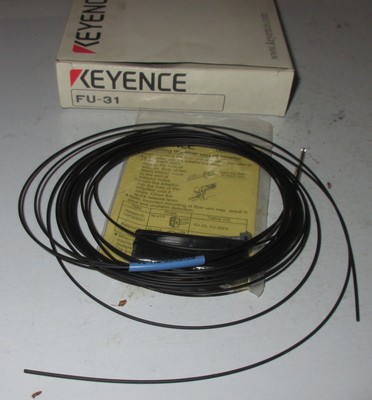 New Keyence Fiber Optic Sensor FU-31 FIBER OPTIC SENSOR DIGITAL REFLECTIVE 2M CA