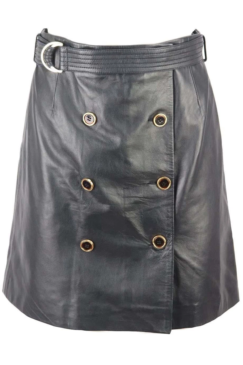 Karen millen leather store mini skirt