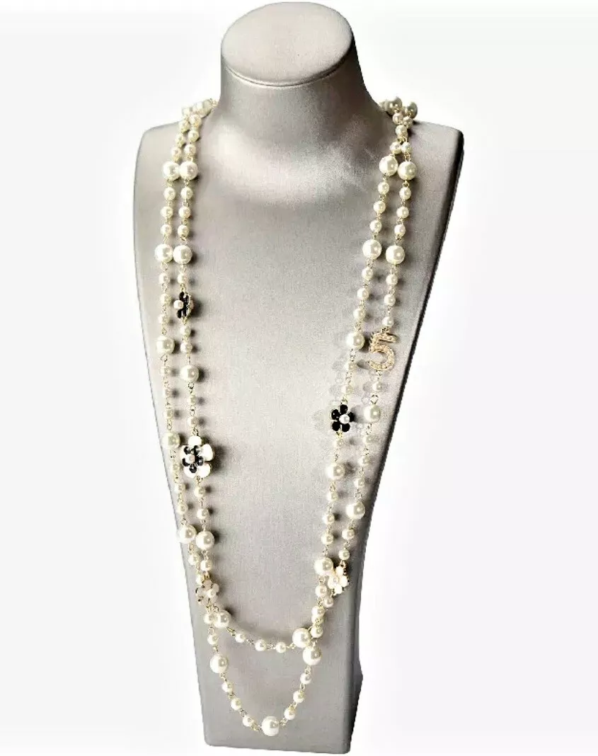 Long Pearls Necklace - Temu South Korea