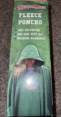 Ohio State Brutus Buckeye Hooded Fleece Poncho Mascot Wear NCAA One Size New Box - Picture 6 of 8