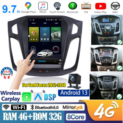 9.7'' 4+32G Android 13.0 Car Radio Stereo GPS Navi WIFI For Ford Focus 2012-2018