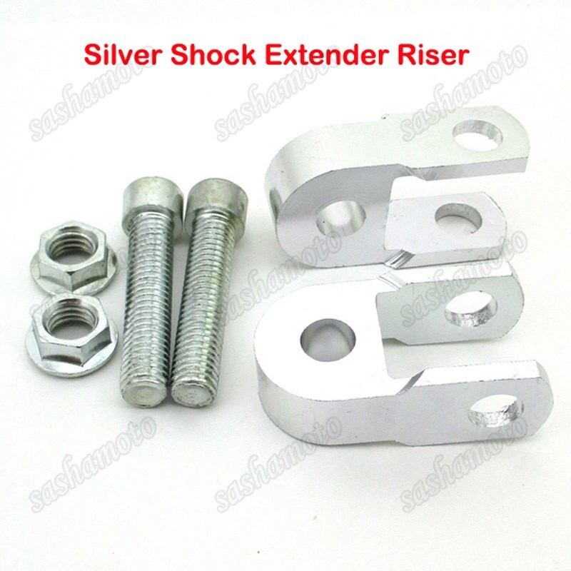 Silver Shock Extender Riser For CRF50 KLX110 TTR50 DRZ110 Dirt Pit Bike