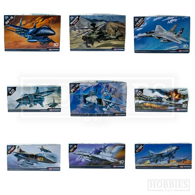 Academy Maßstab 1:72 Modellbausätze Jet Fighters F14 F15 F16 M21 Falcon Eagle Tomcat