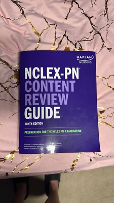 Kaplan NCLEX STUDY REVIEW - PN purple title 