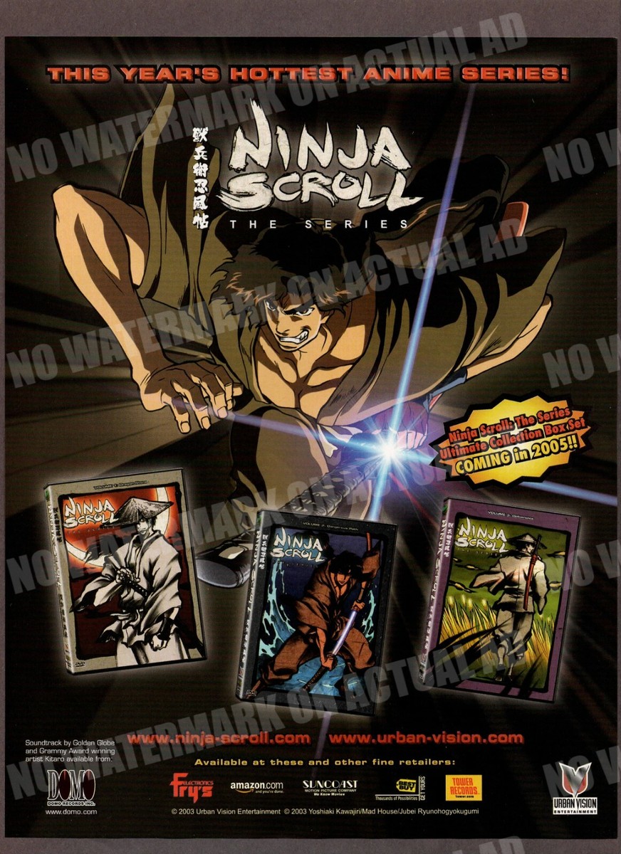 Ninja Scroll the Series Urban Vision Trade Print Magazine Ad Anime