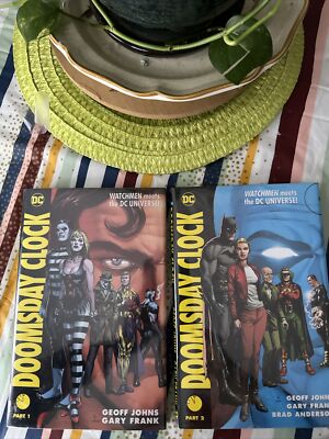 Doomsday Clock Parts 1 and 2 (Hardcovers, Sealed) New DC Comics Johns