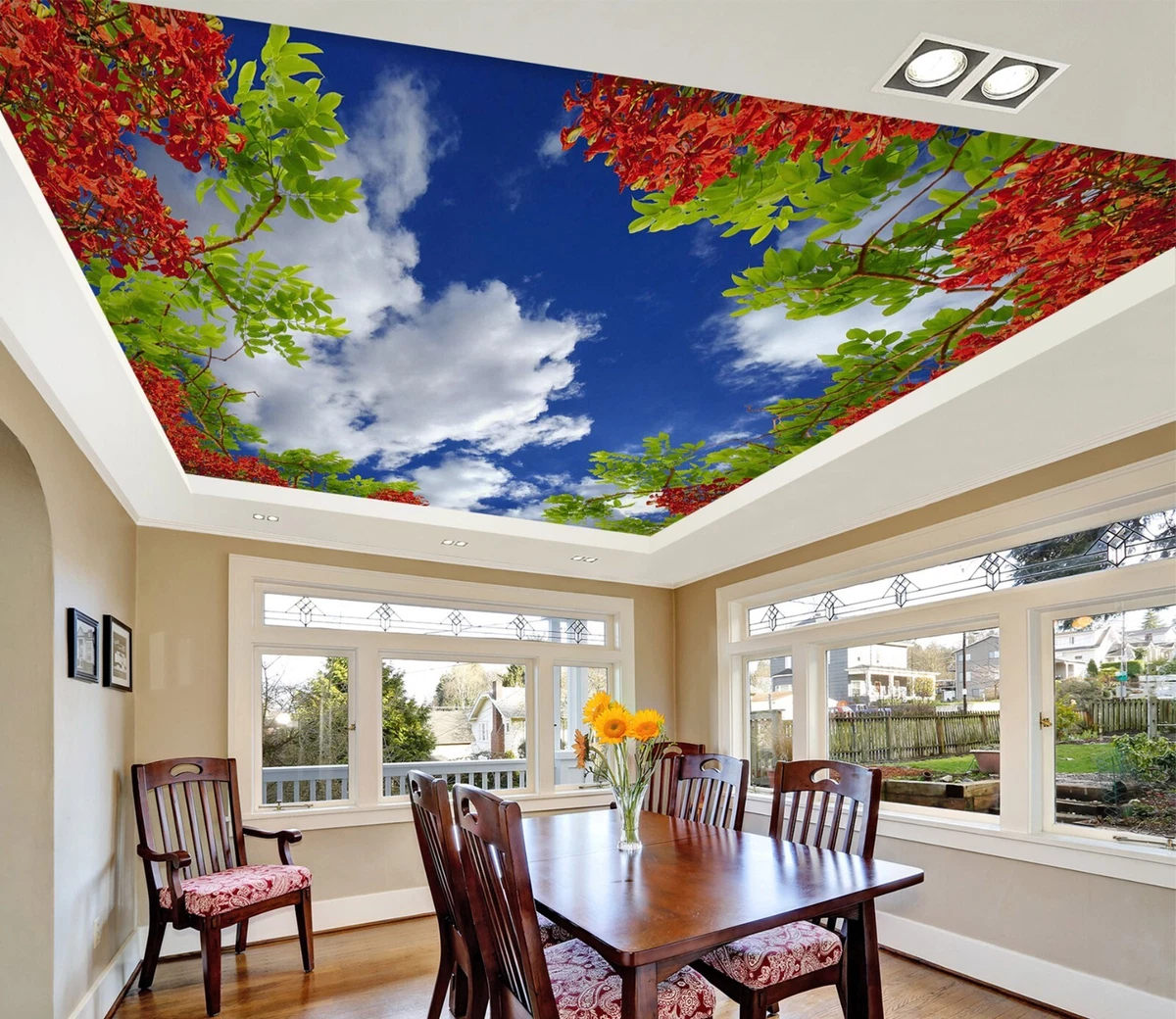 3D Sky Clouds I5729 Ceiling WallPaper Murals Wall Print Decal Deco