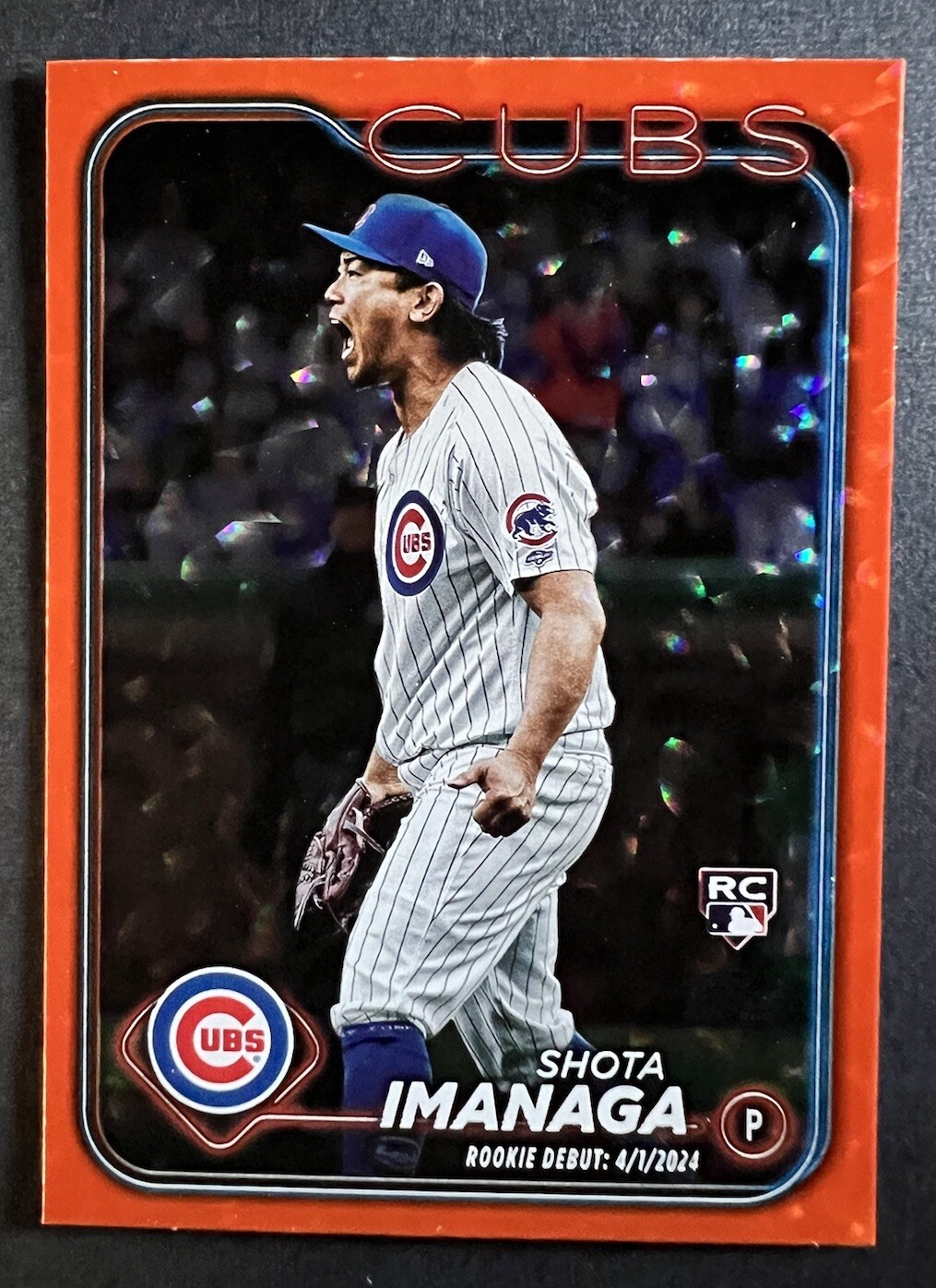 2024 Topps Update Baseball Shota Imanaga Orange Foil /299 Rookie Debut #US281