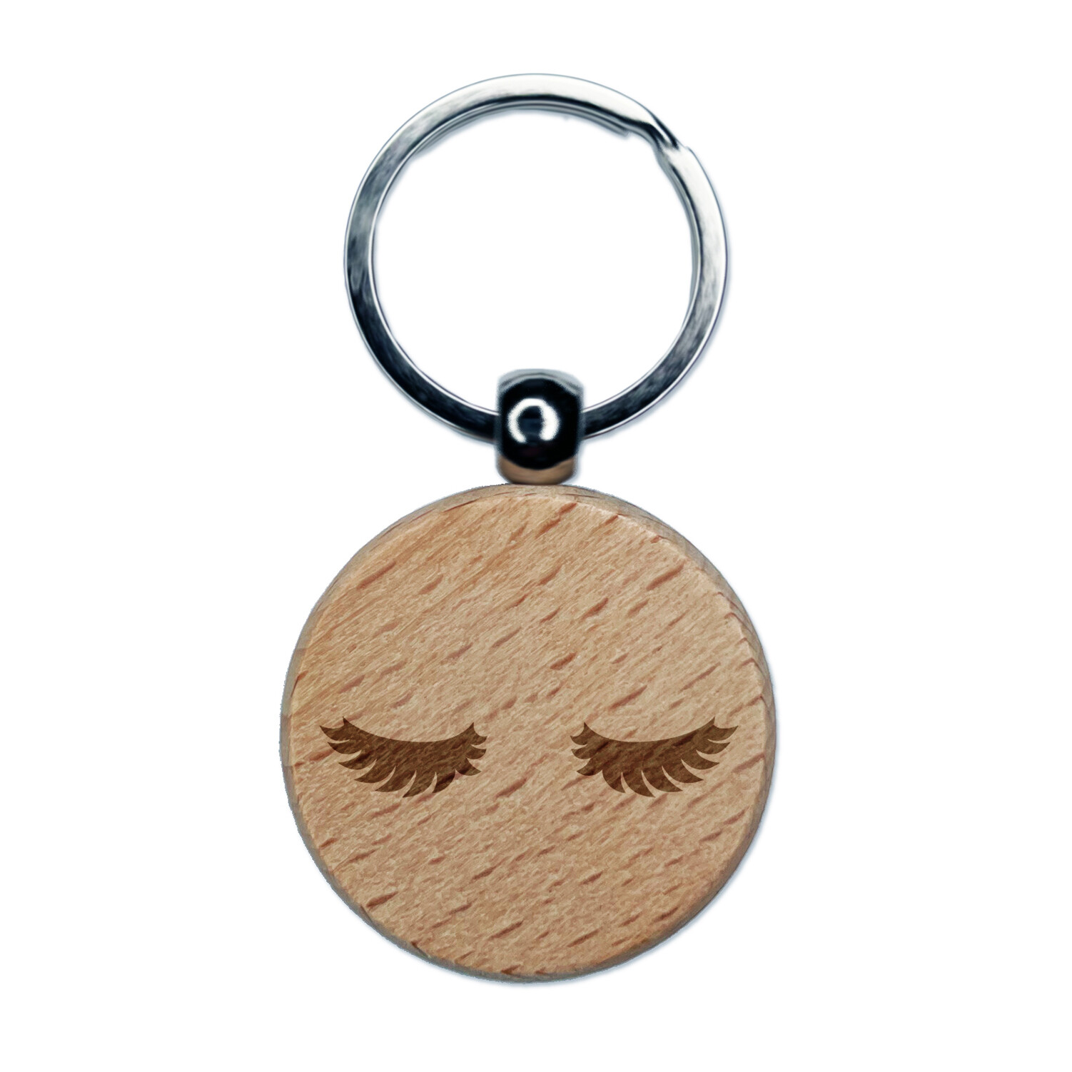 Luscious Voluminous Lashes Engraved Wooden Keychain Charm