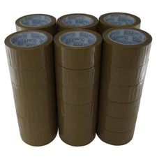 36 Rolls Carton Sealing Brown Packing Tape Box Shipping 1.8 mil 2" x 110 Yards