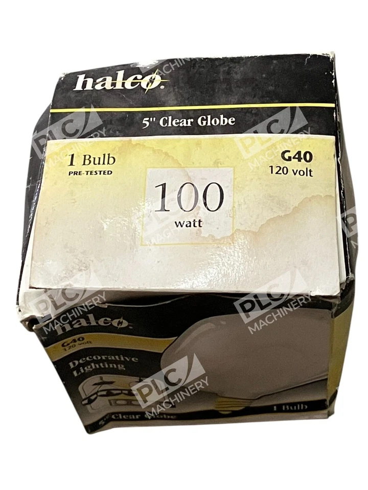 Halco 100W 120V 5" Clear Globe Decorative Lighting G40 - Image 2 of 2