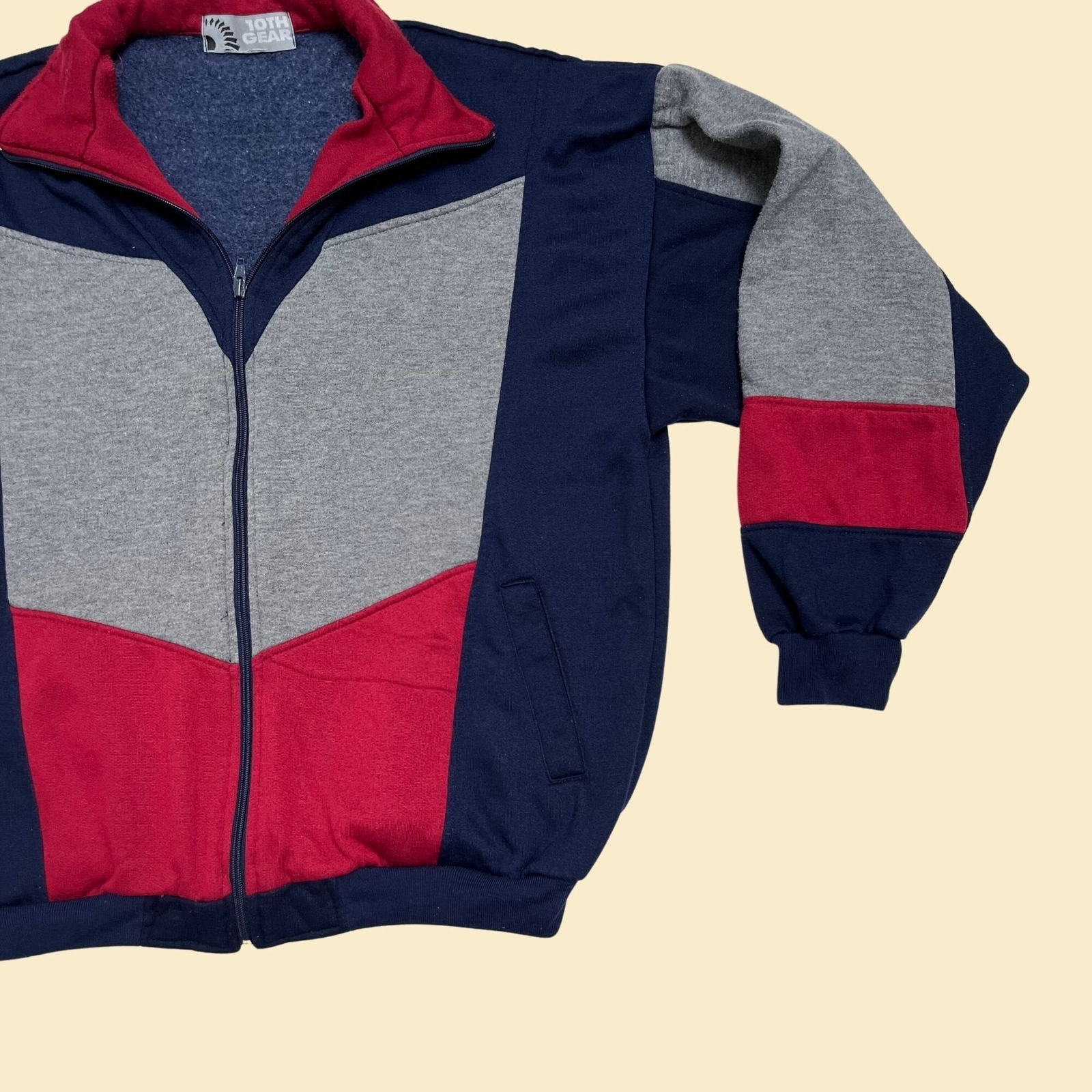 1990s jacket with color block pattern by 10th gea… - image 2