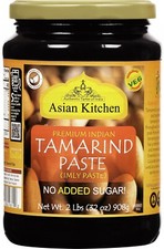 Asian Kitchen Tamarind Paste Puree (Imli) 32oz (908g) 2lbs Glass Jar