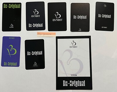 BVNDIT YIYEON Re Original Official Fansign Preorder Benefit