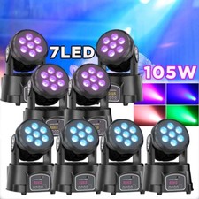 7x15W Beam RGBW Moving Head Light Stage LED Lighting DMX Party Show DJ Light US