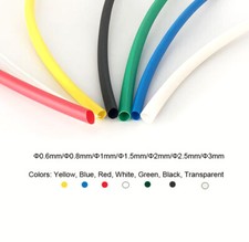 2:1 Heat Shrink Tube 0.6mm 0.8mm 1mm 1.5mm 2mm 2.5mm 3mm Tube Sleeving Wrap Wire