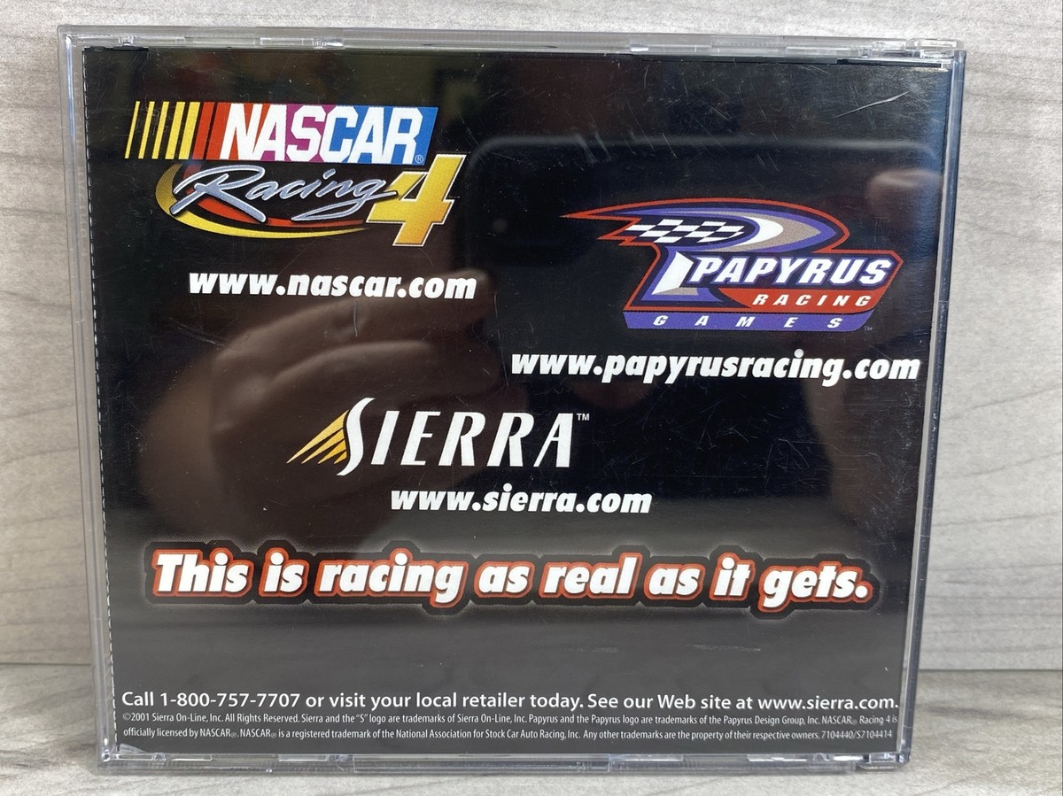 Windws 95日本語版 G.NOME NASCAR DOOM NASCAR Racing 4 PC Driving 2001 Game Win95/98/ME CD-ROM (CIB