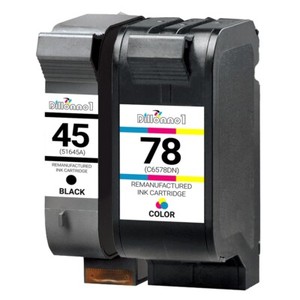 2pk 45 (51645a) Negro \u0026 78 (C6578dn) Color Para Hp Copiadora Color 180 190  280 290 | eBay
