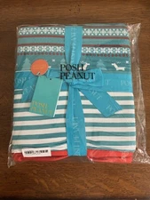 Posh Peanut Sebastian Christmas Luxe Patoo New NWT Teal Stripes Fair Isle