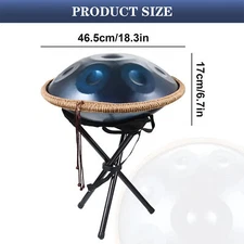 Handpan Drum G Minor 9 Notes 18in Steel Drum Percussion Instrument For beginner