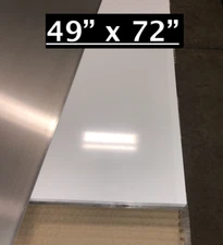 49" x 72" White Aluminum Sheet, Flat .030” Thick - Cargo Trailer Repair, etc.