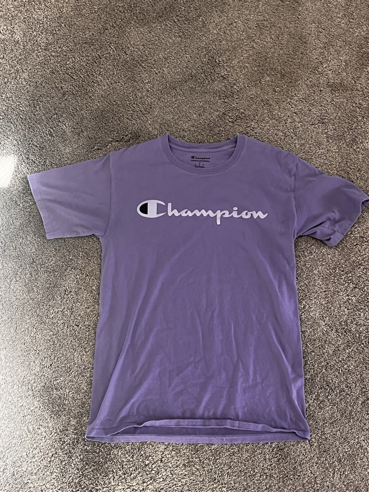 Champion Men's Classic Fit Purple Jersey T-Shirt Small