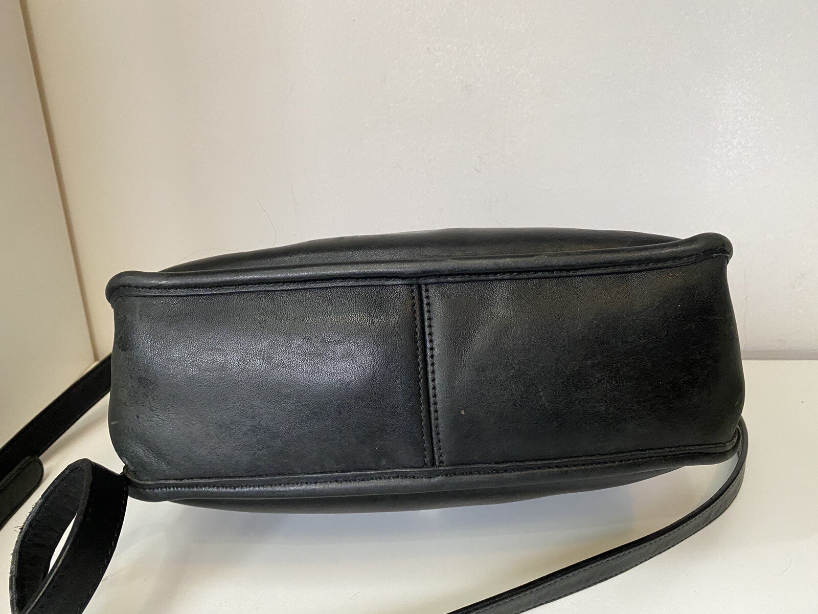 VINTAGE Coach Willis  Legacy Bag 9927 Black Leather Nickel Hardware image 9