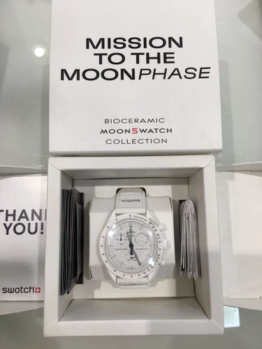 OROLOGIO OMEGA x SWATCH MOONSWATCH MISSION WHITE MOONPHASE LIMITED EDITION