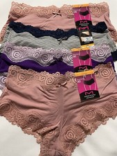 Maidenform 40837 Low Rose Hipster Panty Size 5/S 4 Pairs