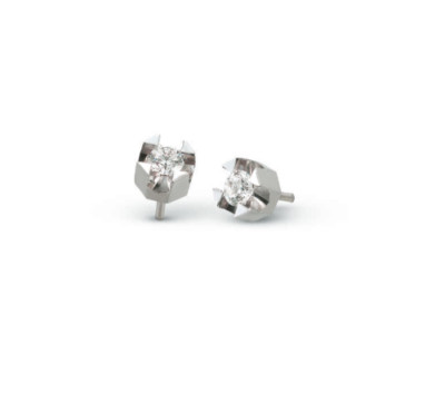 Anello con diamanti creati in laboratorio taglio smeraldo da 1,10 ct in