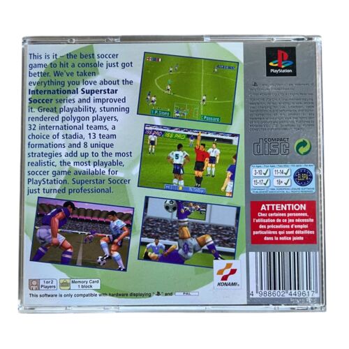 International Superstar Soccer Pro PS1 PlayStation 1 PAL - Completo con folleto - Imagen 2 de 8