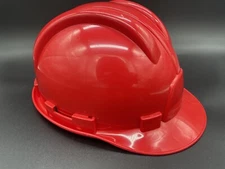 TASCO Gladiator Red Front Brim Hard Hat, Type 1, Class E, Ratchet (6-Point) New