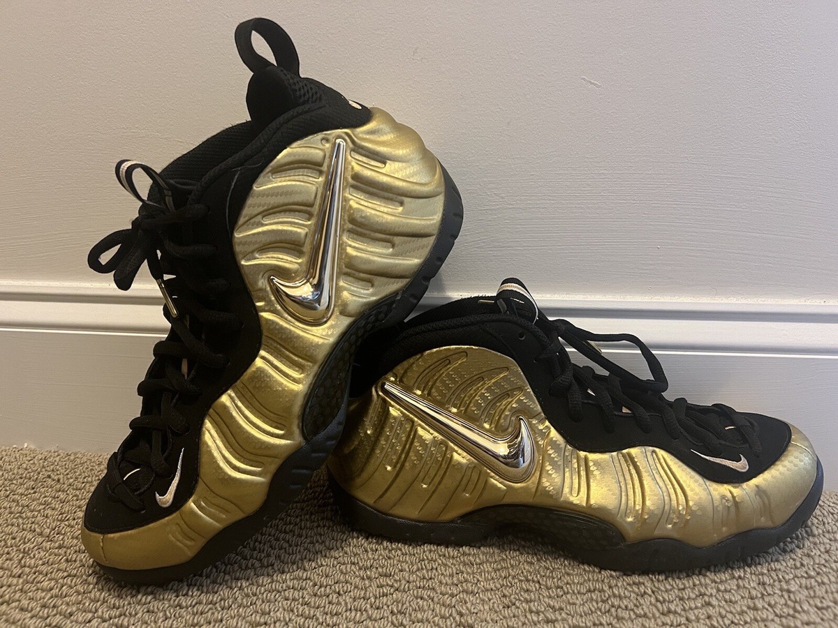 metallic gold foamposite pro
