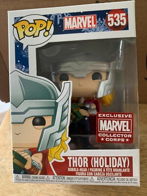 Funko Pop! Marvel THOR HOLIDAY! Marvel Collector Corps EXCLUSIVE! FREE SHIP!