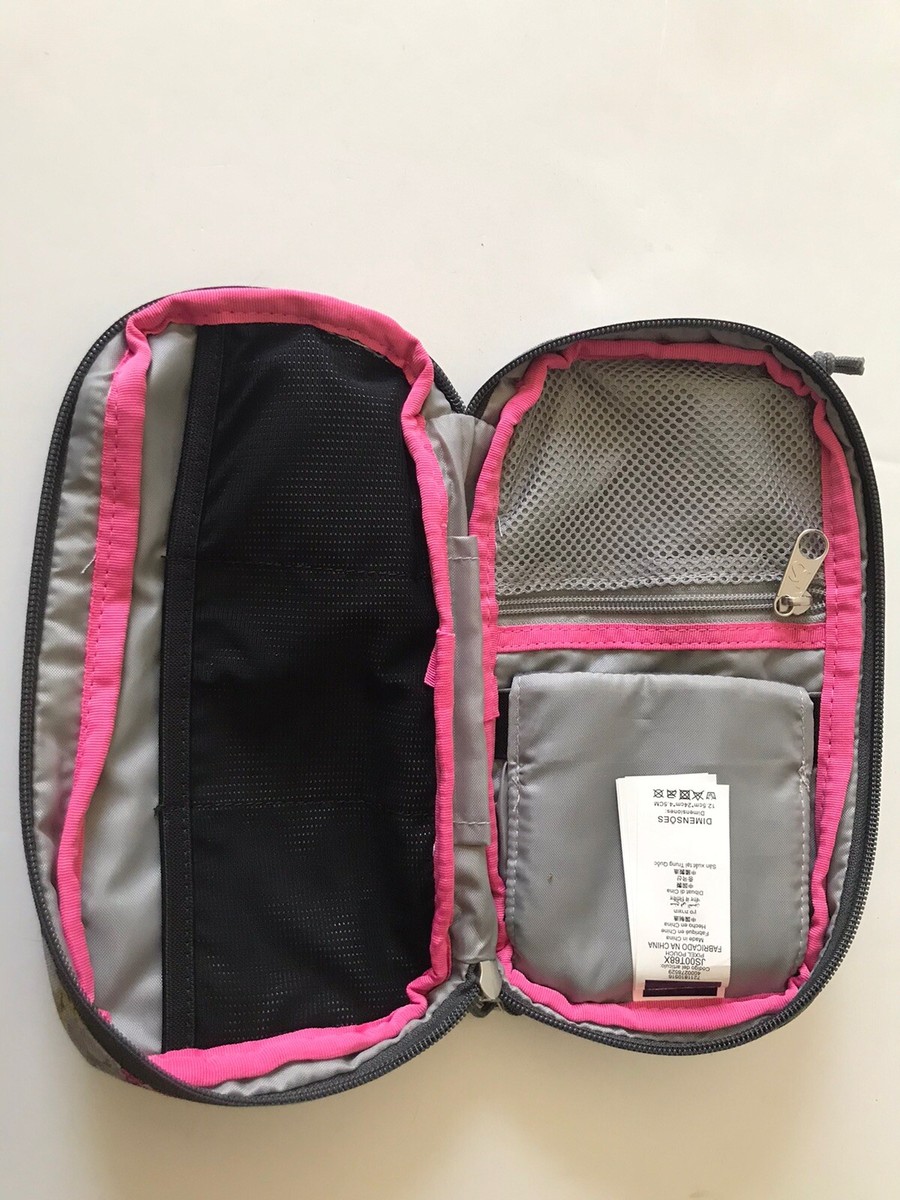 JANSPORT CONCRETE/MULTI FLORAL PIXEL POUCH ACCESSORY ORGANIZER