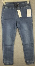 AG Adriano Goldschmied Girls Pants Blue Denim Jogger sz L Large NEW