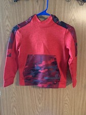 Boys Red Black and Multicolor Russell Dri-Power 360 Hoodie Size M 8 