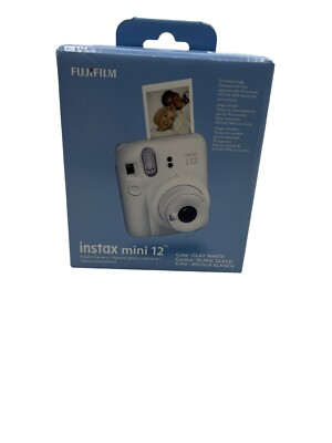 NEW - FUJIFILM INSTAX MINI 12 Instant Film Camera (Clay White)