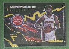2020-21 PANINI FLUX BASKETBALL SADDIQ BEY MESOSPHERE DETROIT PISTONS SP RC