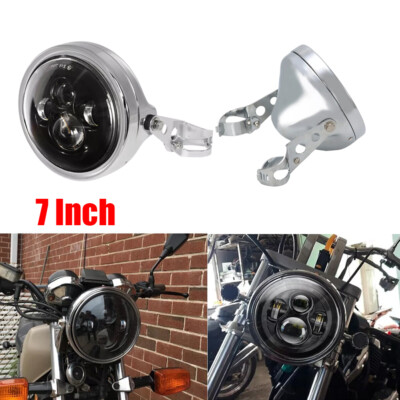 7'' LED Headlight + Mount Housing Bucket For Harley Electra Glide Ultra Classic