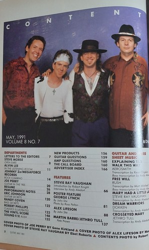 Guitar Magazine May 1991 Alex Lifeson Steve Ray Vaughan Joe Perry George Lynch - Bild 6 von 8